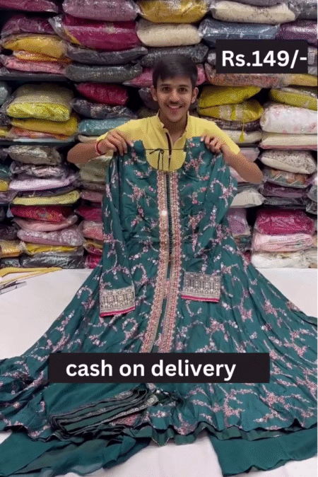 Anarkali Soft georgette With eid special Ready To Wear