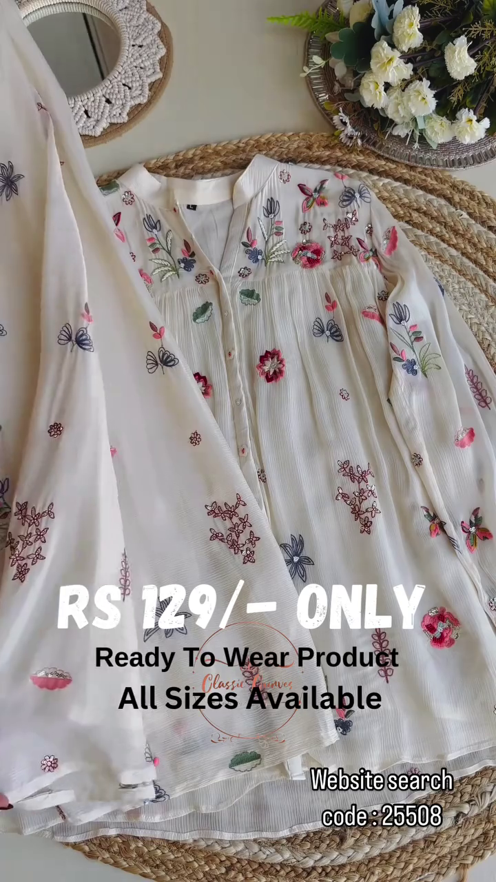 Elegance in Bloom White Floral Embroidered Boho Blouse - Image 6