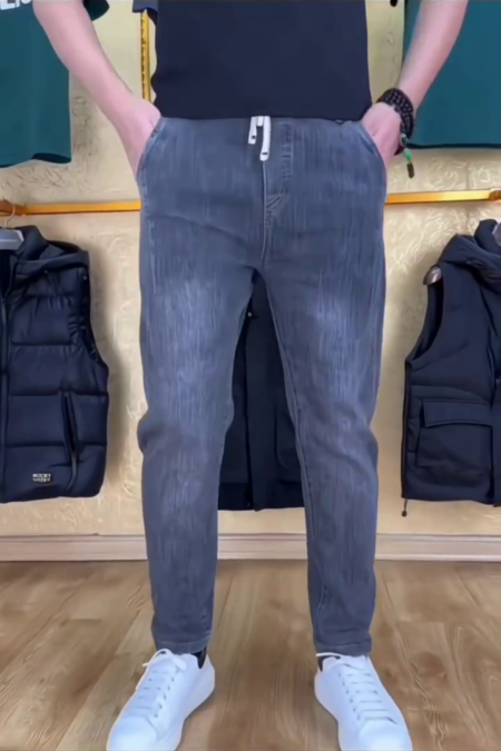 Men Mid-Rise Light Fade Jogger Cotton Jeans