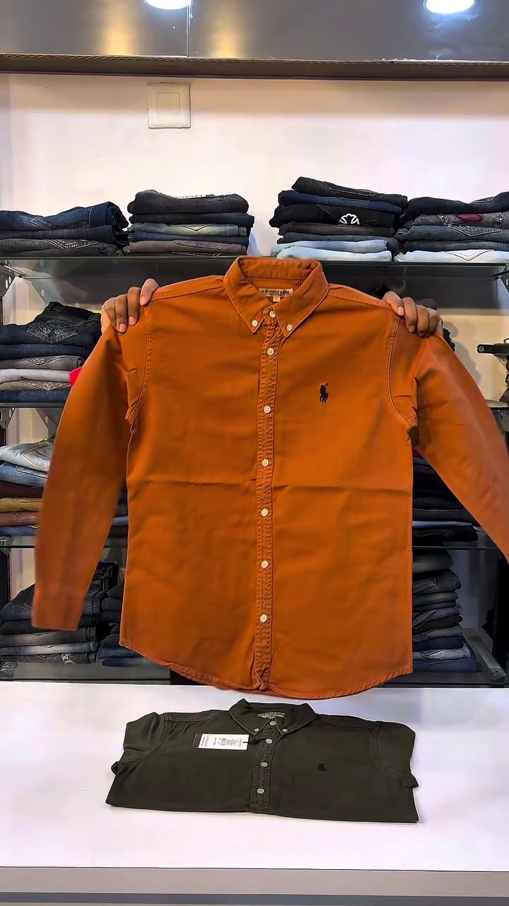 Men’s Full Sleeve Polo Shirts - Image 4