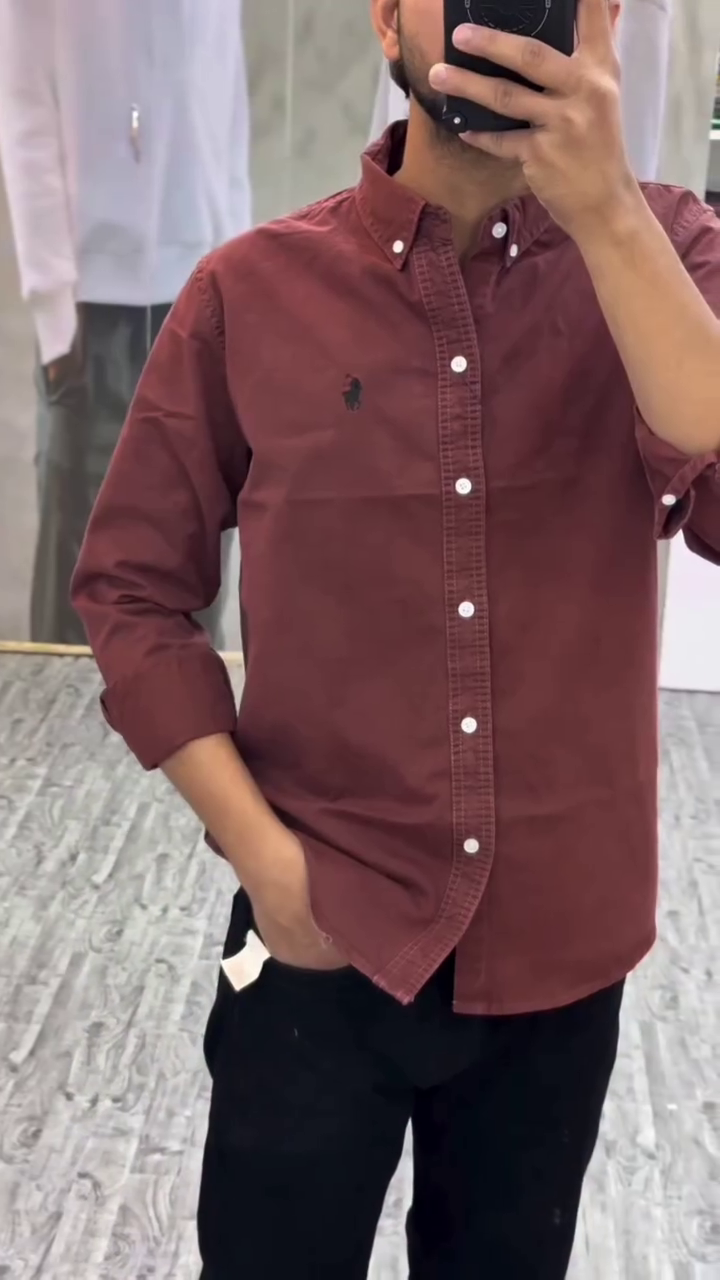 Men’s Plain Full-Sleeve Shirts - Image 2