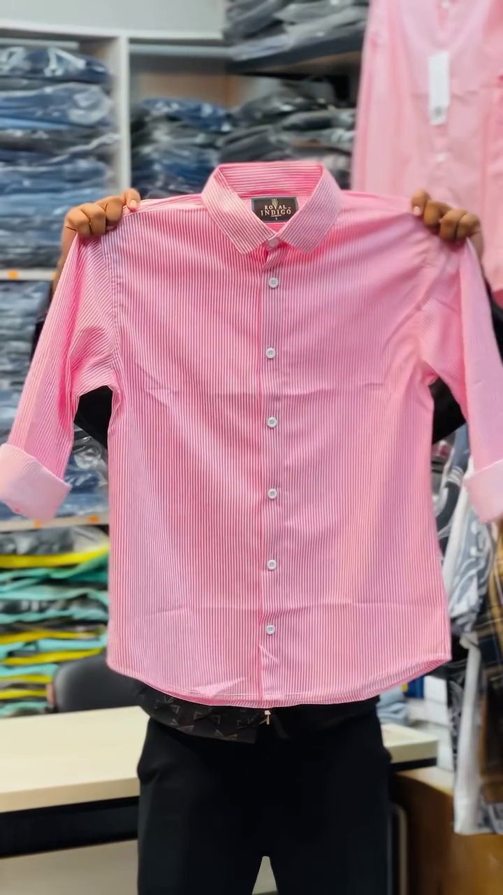 Men’s Full-Sleeve Striped Shirts - Image 2