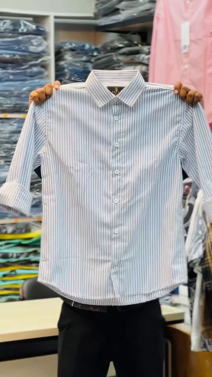 Men’s Full-Sleeve Striped Shirts - Image 6