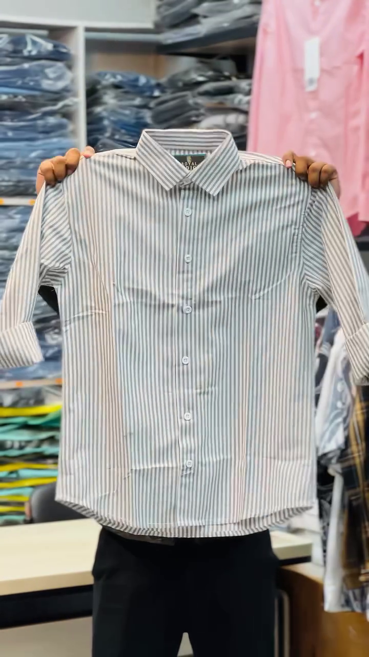 Men’s Full-Sleeve Striped Shirts - Image 3