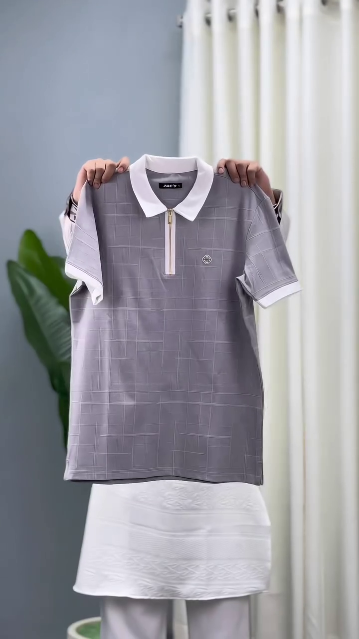 Men’s Half-Zip Half-Sleeve T-Shirts
