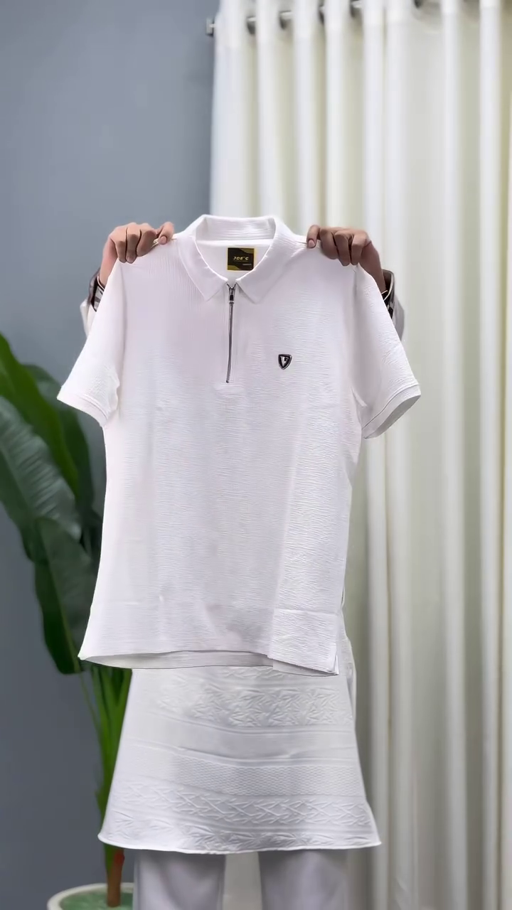 Men’s Half-Zip Half-Sleeve T-Shirts - Image 5