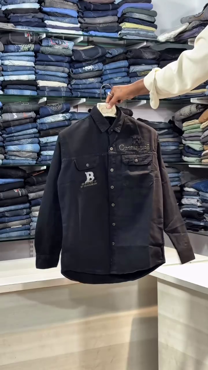 Men’s Full Sleeve Denim Shirt - Image 5