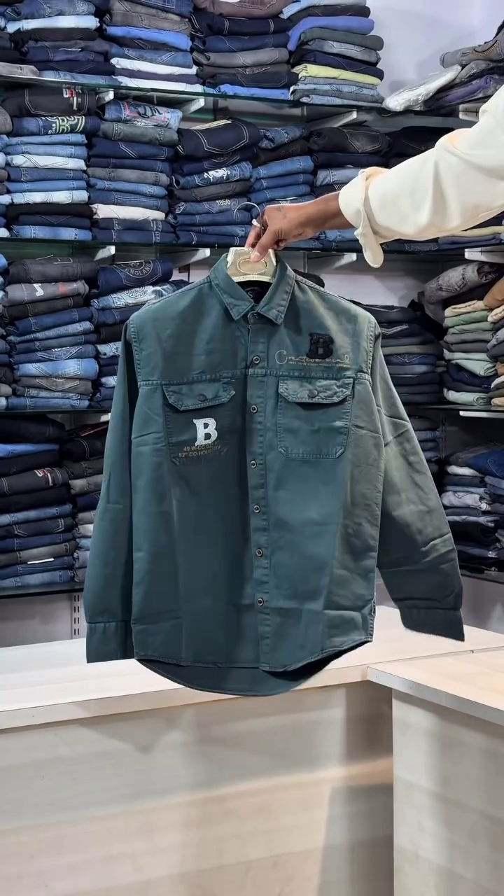 Men’s Full Sleeve Denim Shirt - Image 3
