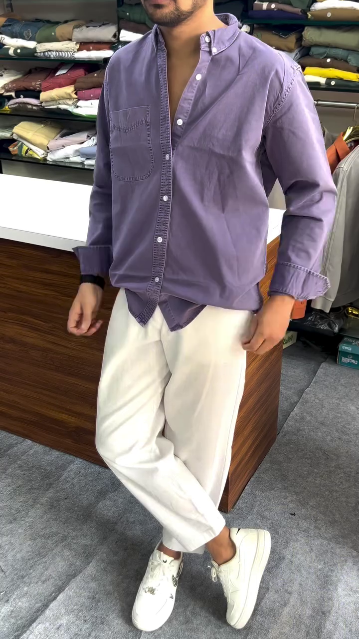 Men's Plain Full Sleeve Shirt for Daily Wear - Image 6