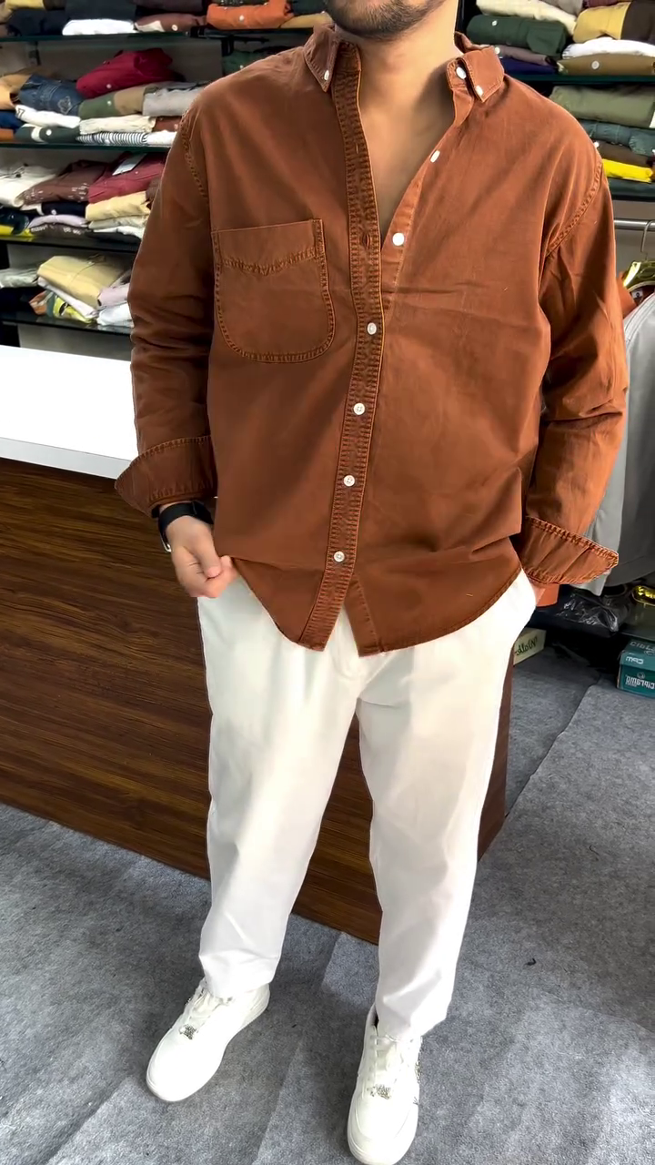 Men's Plain Full Sleeve Shirt for Daily Wear - Image 5