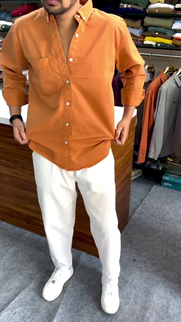 Men's Plain Full Sleeve Shirt for Daily Wear - Image 3