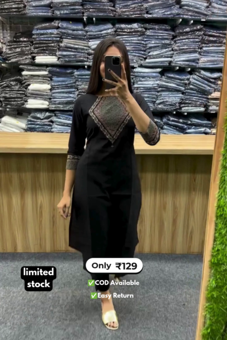 Elegant Women's Long Kurti with Pant Set