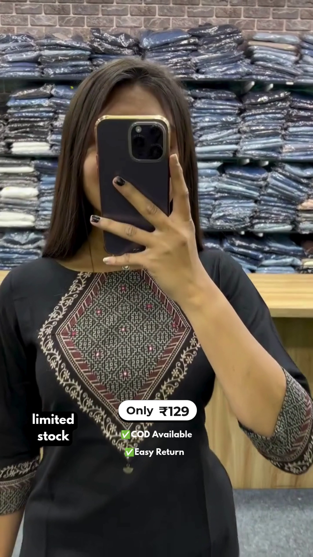 Elegant Women's Long Kurti with Pant Set - Image 3