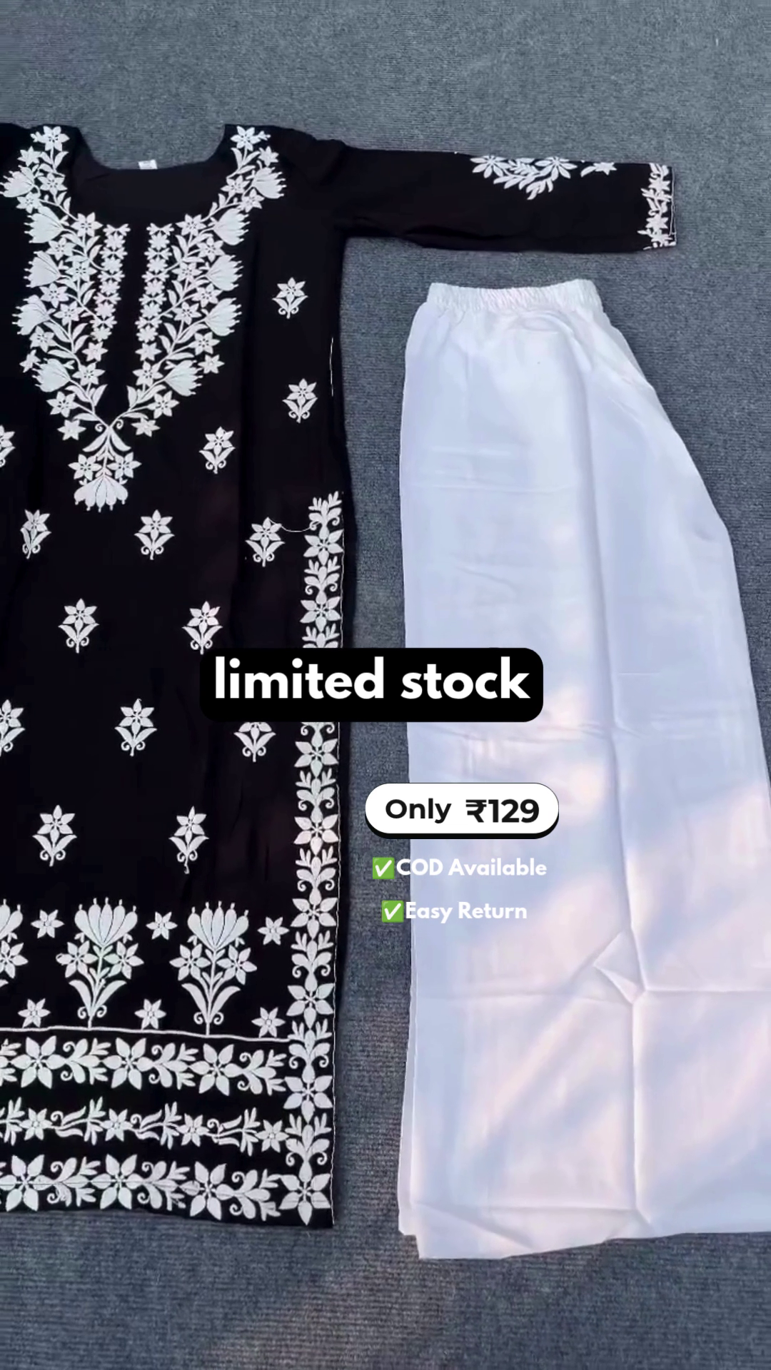 Elegant Women's Chikankari Kurti with Intricate Embroidery Work - Image 3