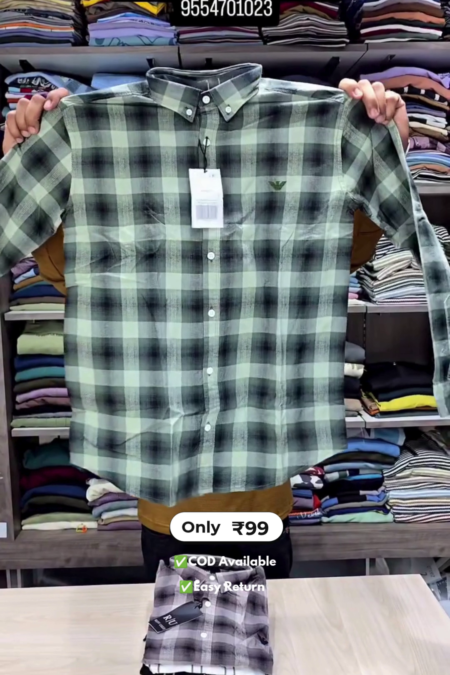 Men in Check Shirts