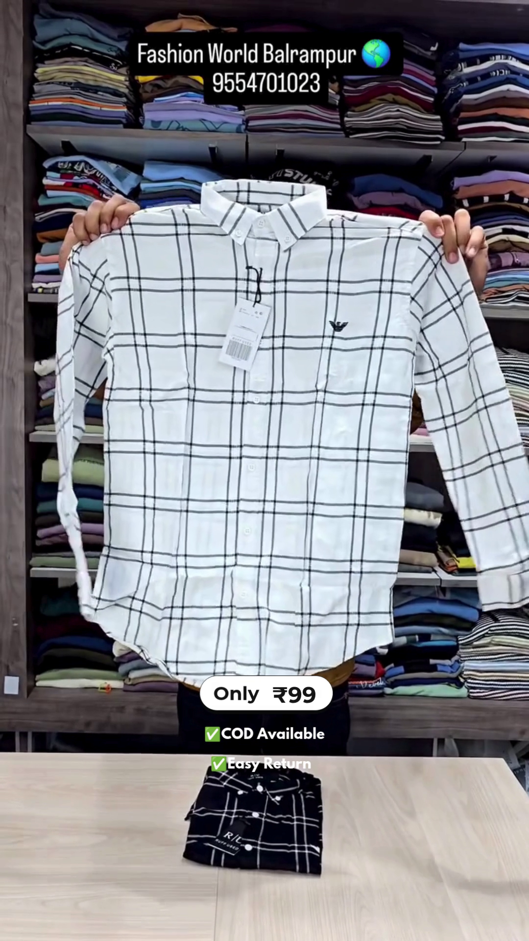 Men in Check Shirts - Image 4
