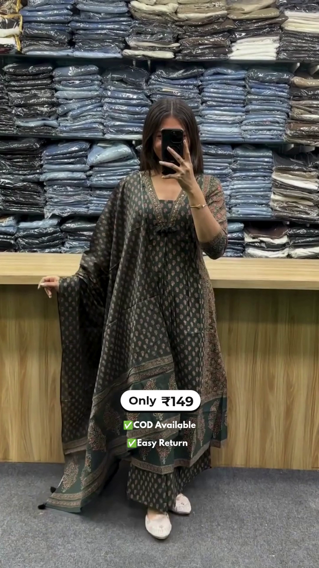 Women’s Long Kurtis with Palazzo - Image 2