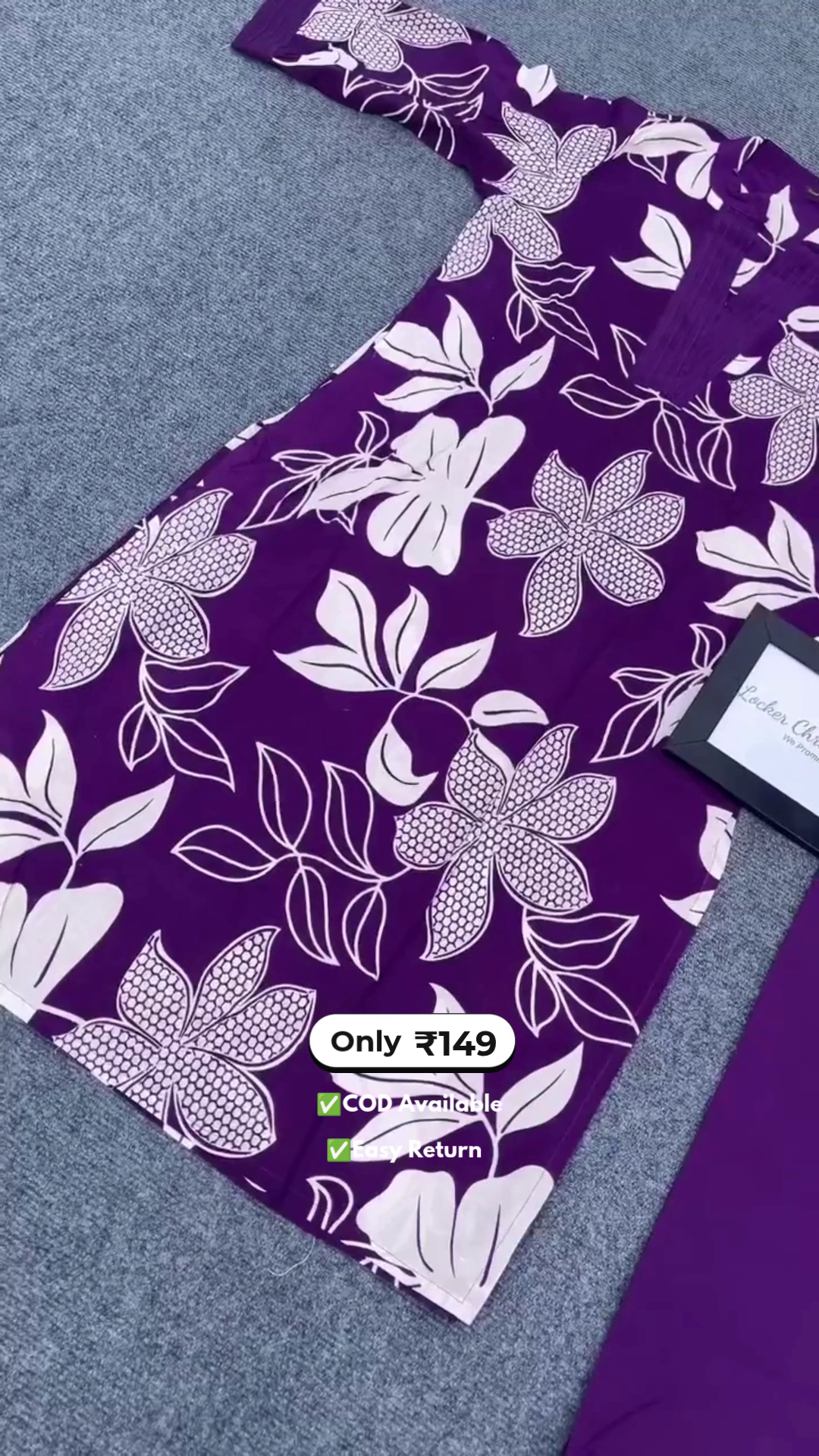 Women’s Purple Floral Design Salwar Suit