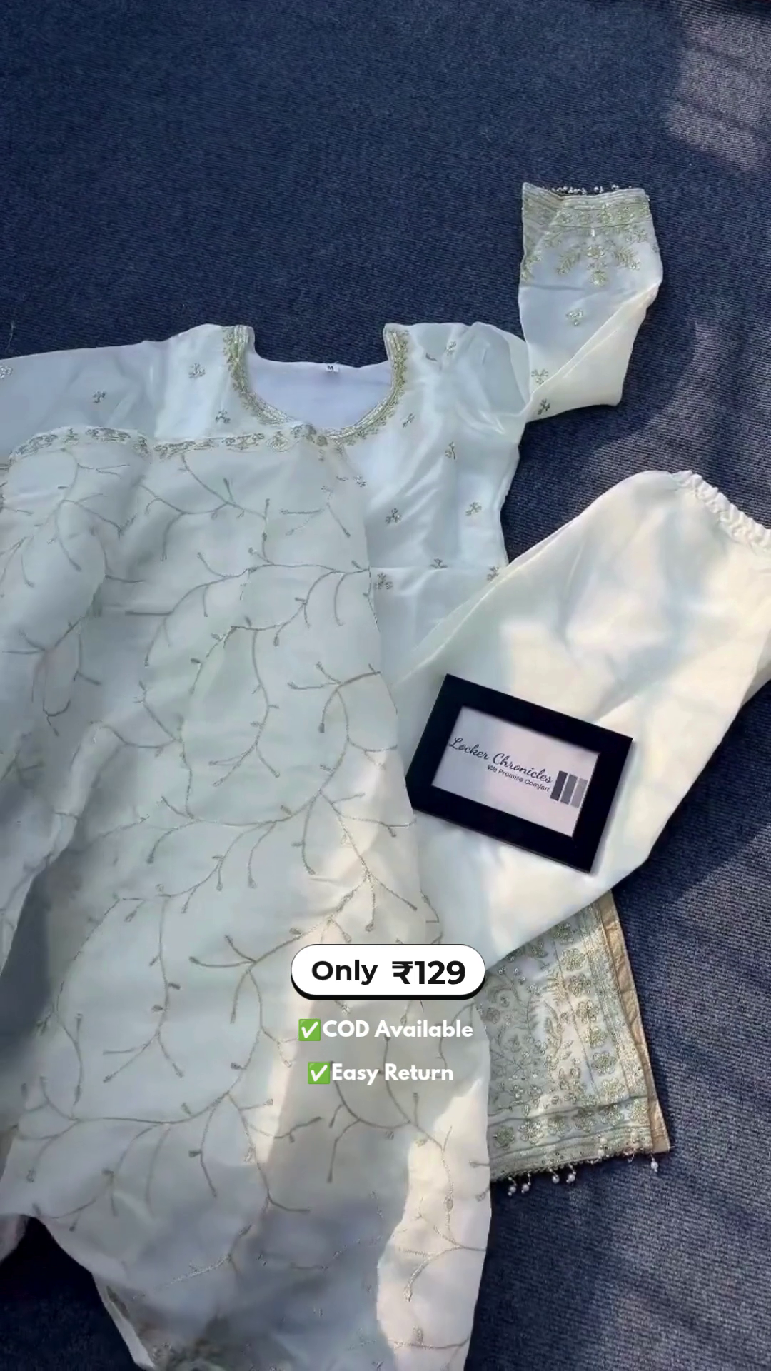 Elegant Women's Off-White Embroidered Salwar Suits - Image 2