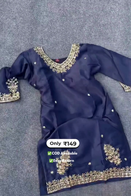 Elegant Women's Blue Designer Salwar Suits
