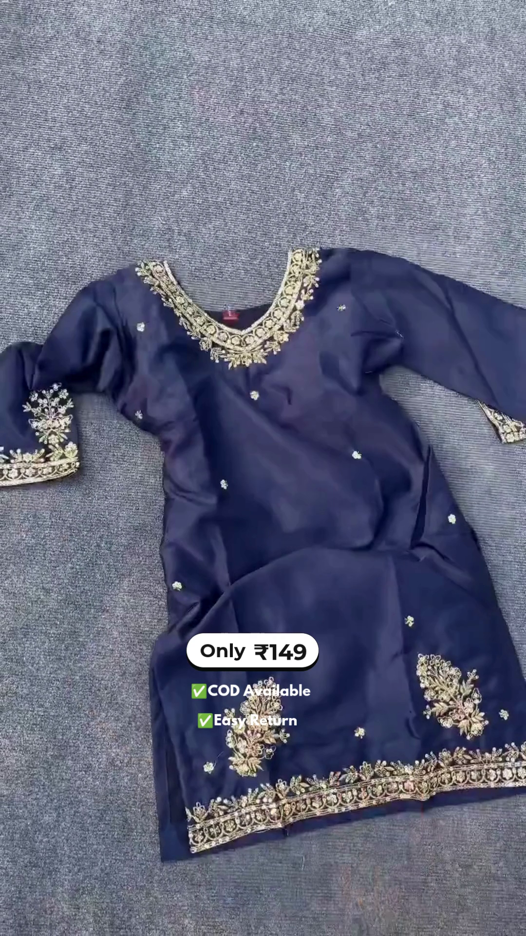 Elegant Women's Blue Designer Salwar Suits