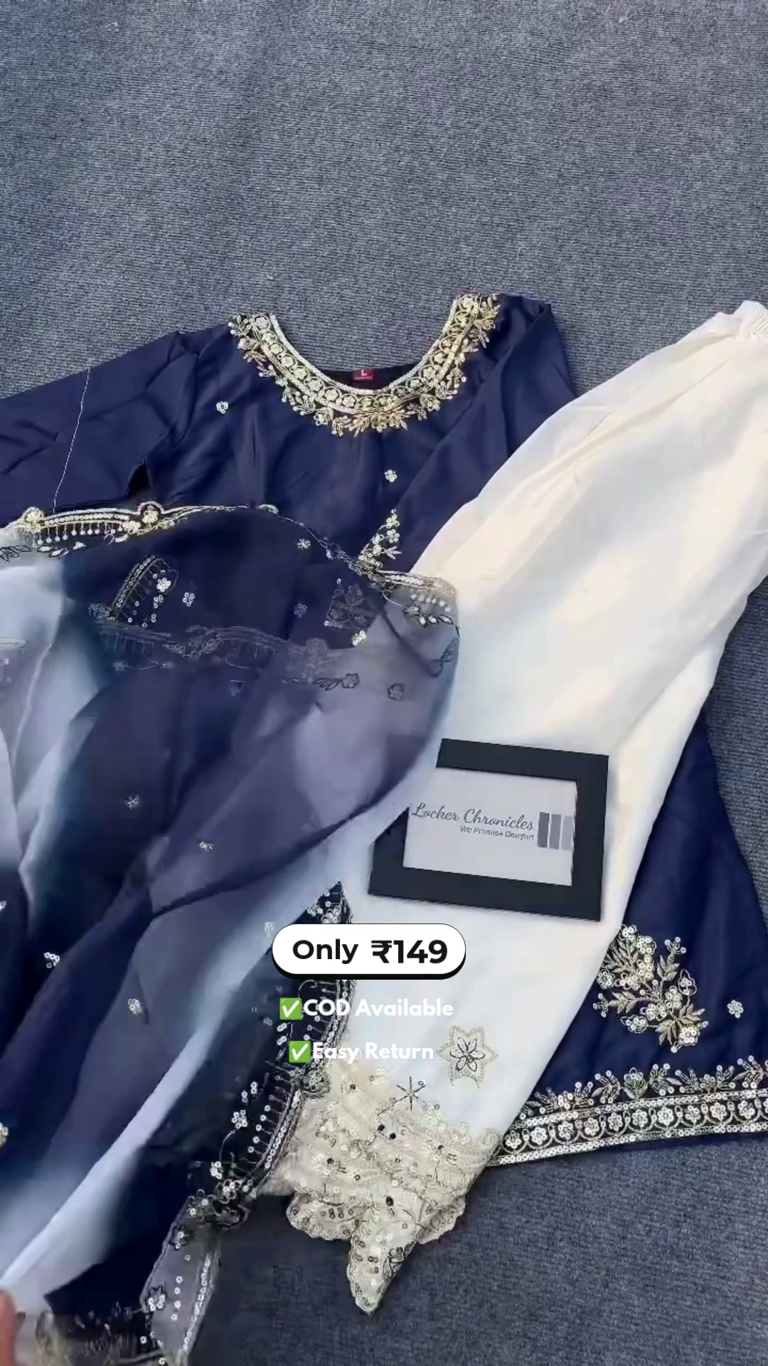 Elegant Women's Blue Designer Salwar Suits - Image 6