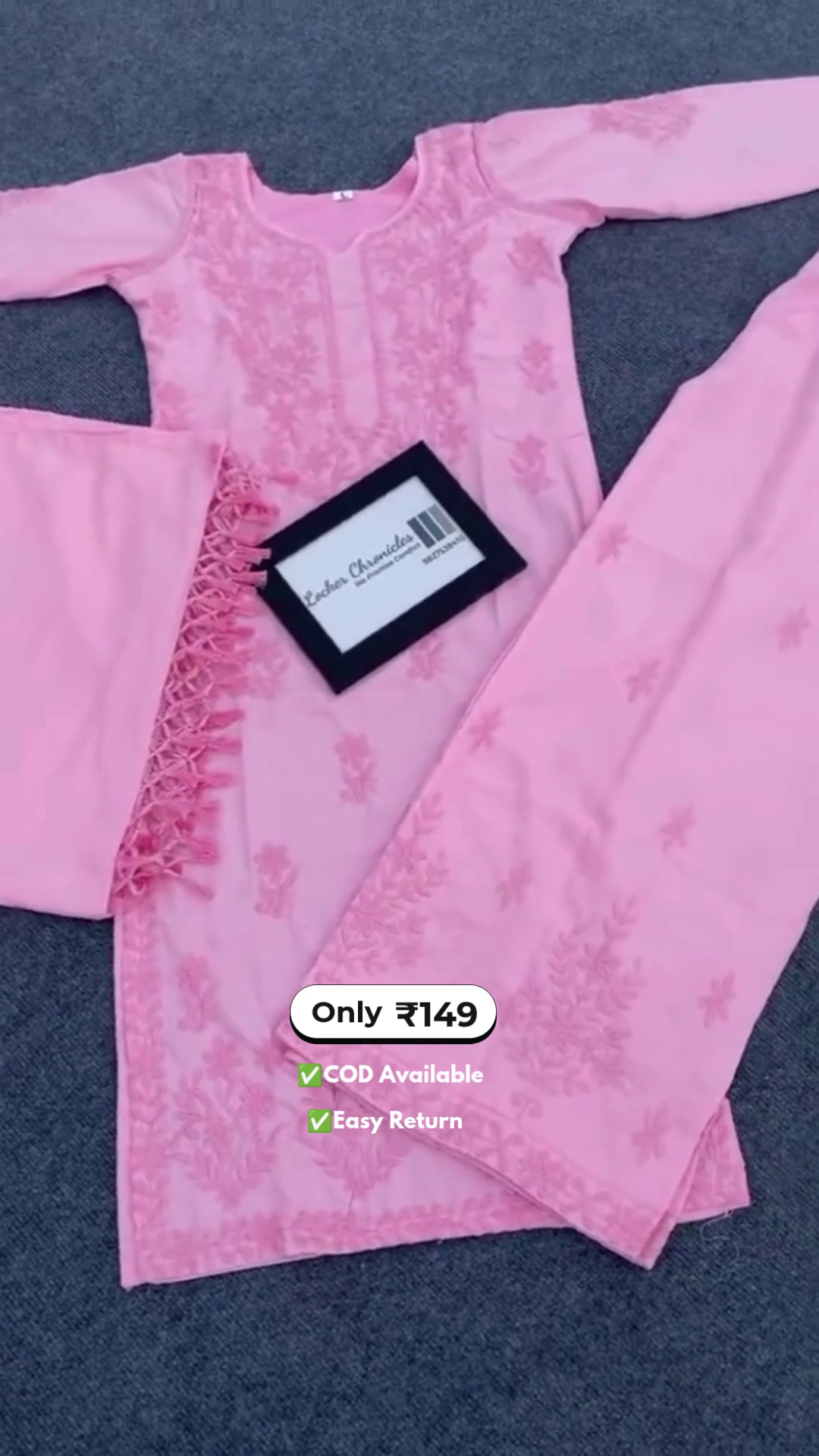 Women's Chikankari Kurta Set - Image 4