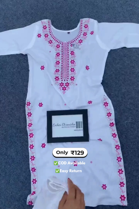Women's Embroidered Kurta Set