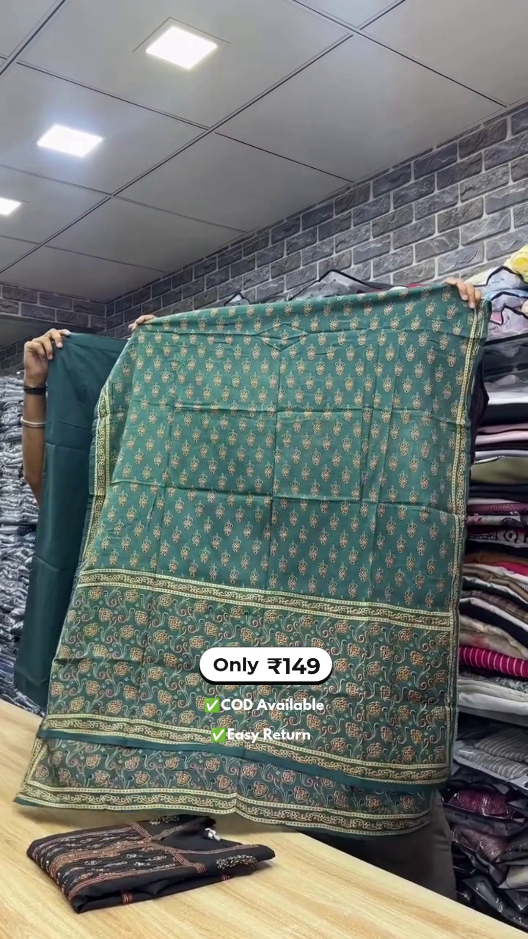Women's Cotton Dress with Dupatta Set - Image 5