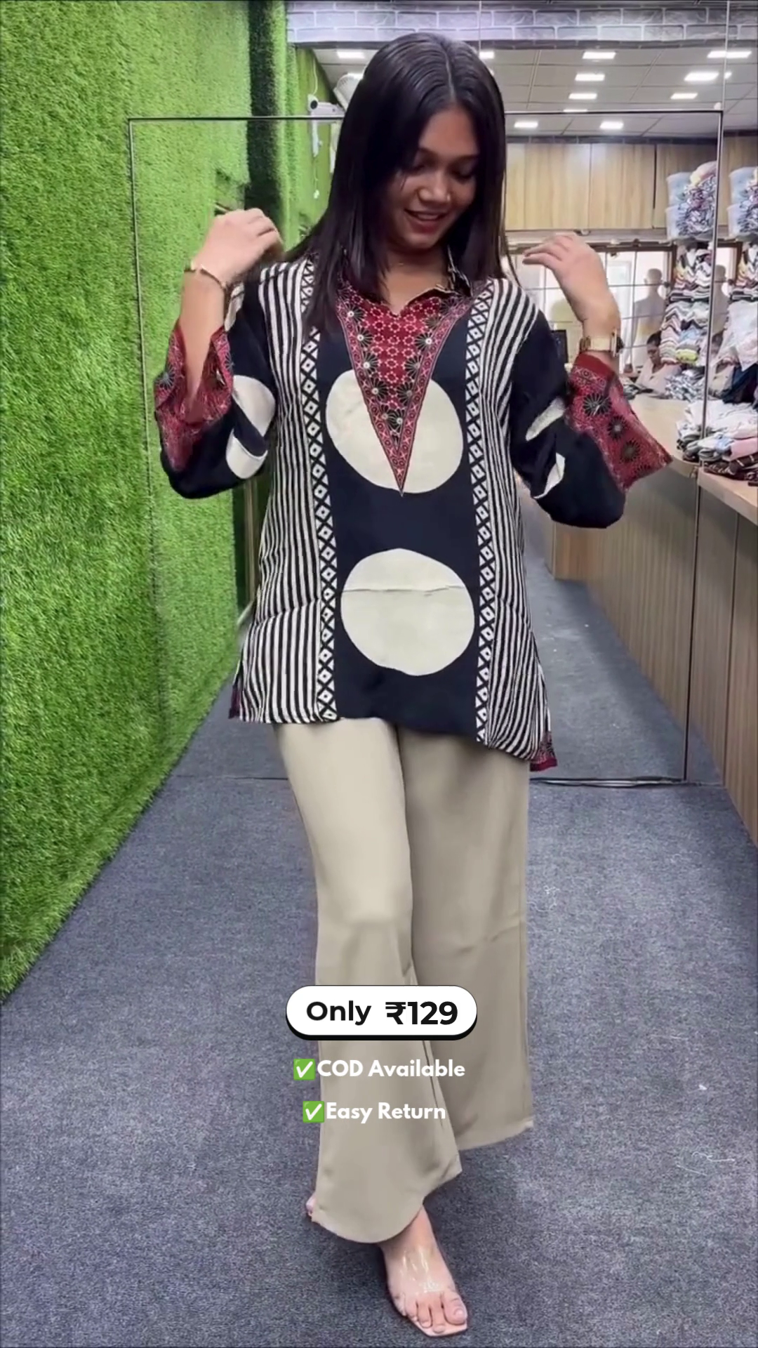 Women's Formal Co-Ord Shirt and Pants Set - Image 2