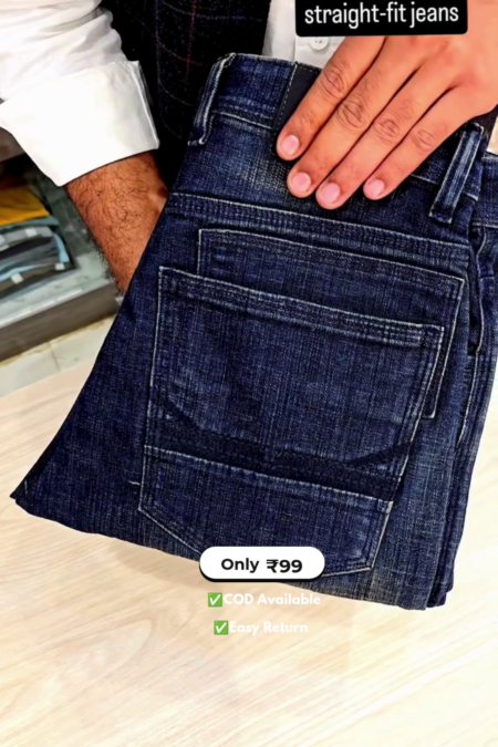 Men's Straight Fit Denim Jeans