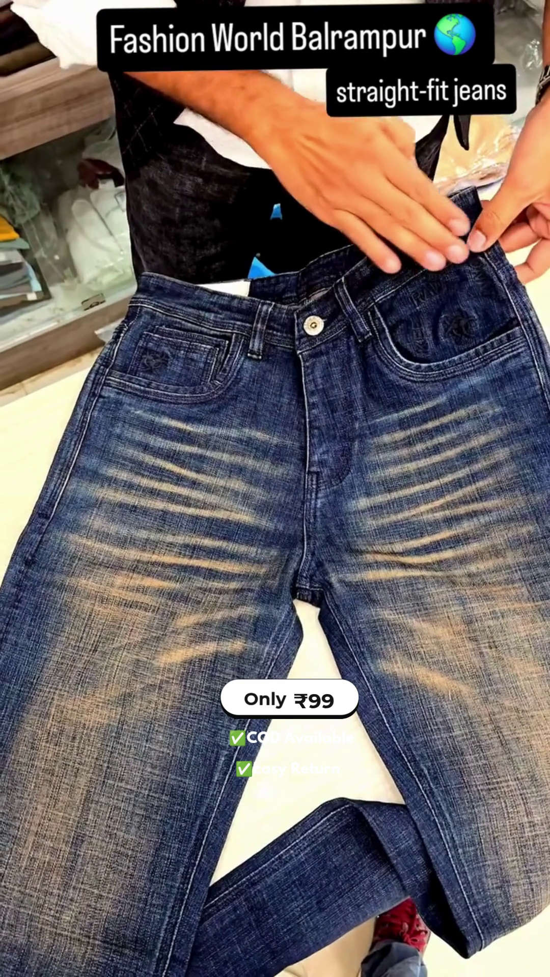 Men's Straight Fit Denim Jeans - Image 2