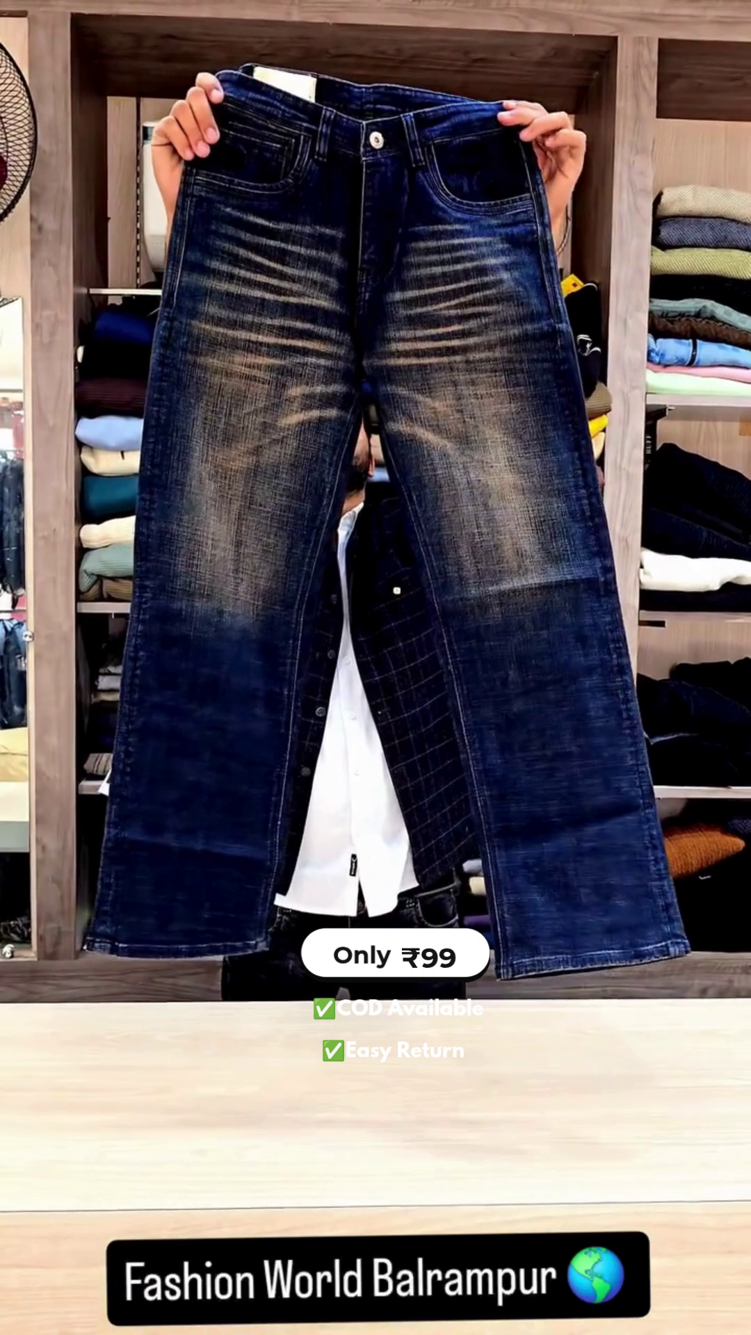 Men's Straight Fit Denim Jeans - Image 3
