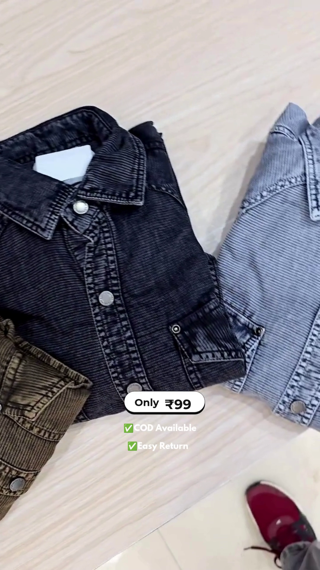 Men's Full Sleeve Denim Shirt - Image 2