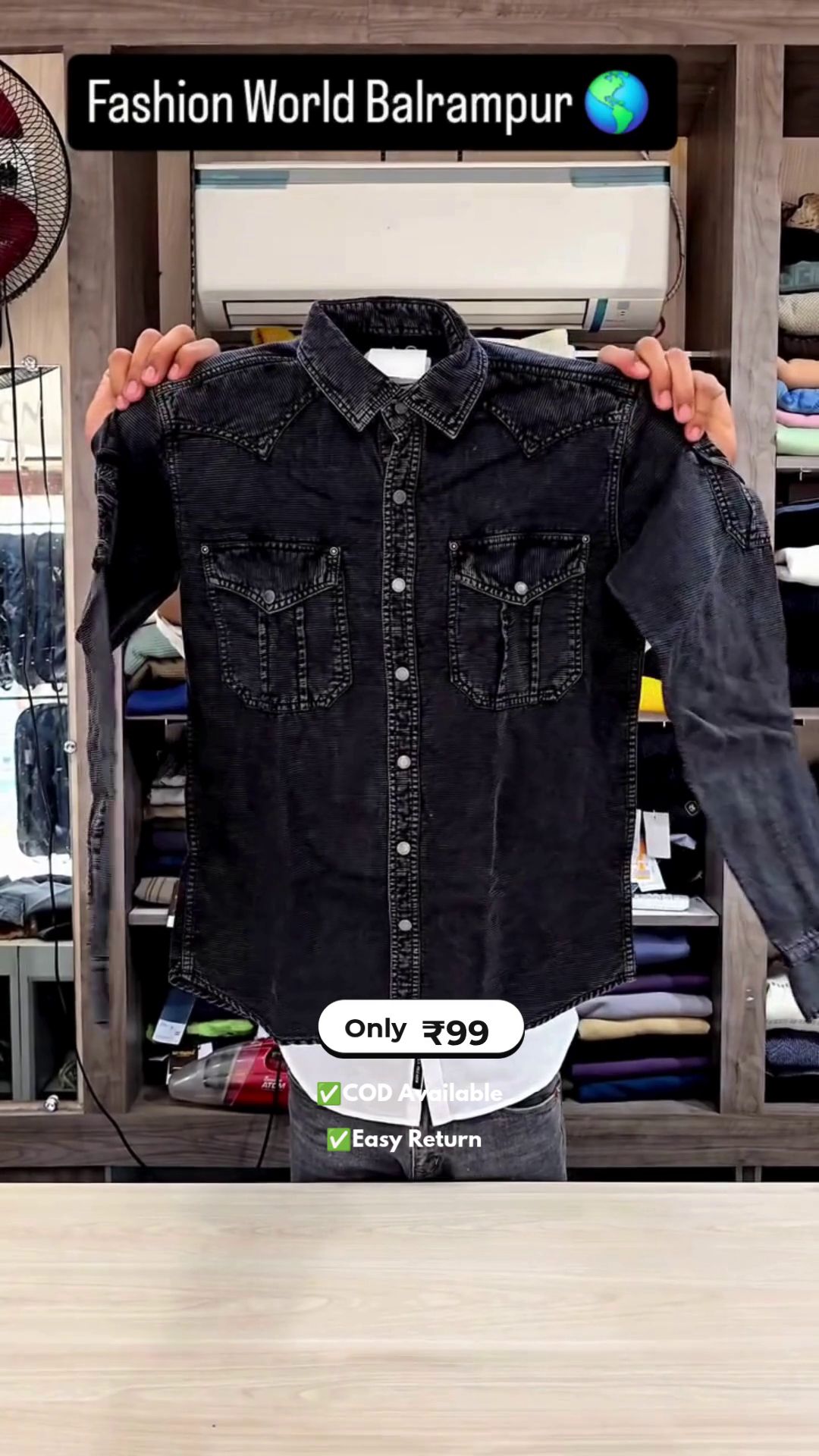 Men's Full Sleeve Denim Shirt - Image 5