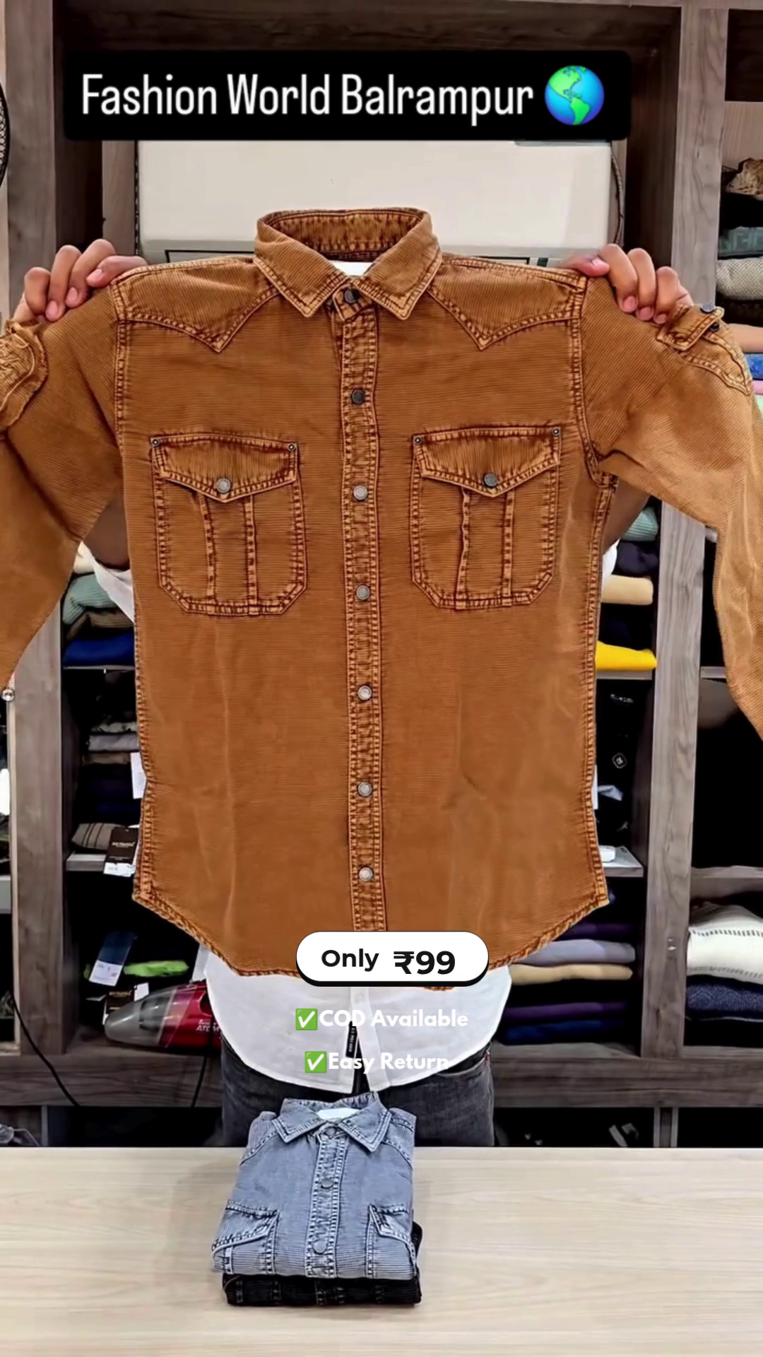 Men's Full Sleeve Denim Shirt - Image 4