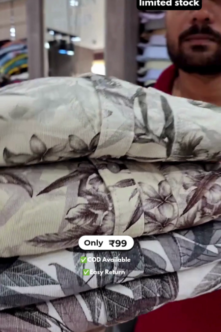 Men's Printed Half Sleeve Shirt