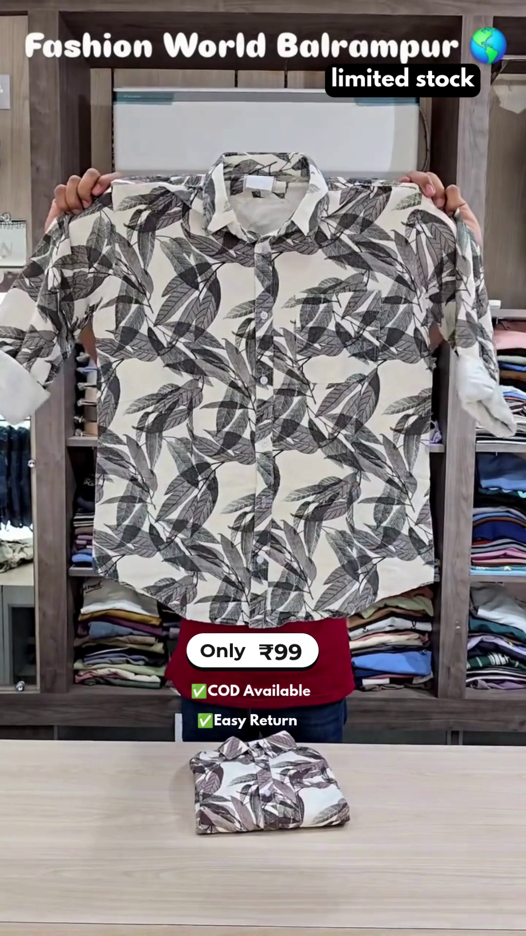 Men's Printed Half Sleeve Shirt - Image 4