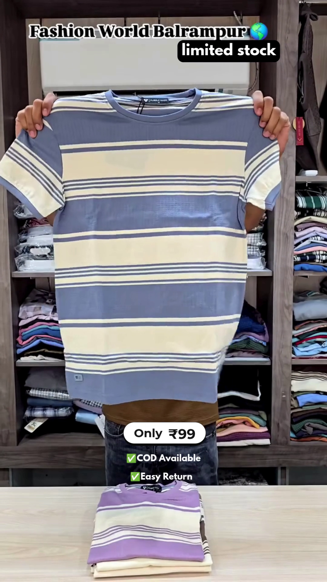 Men's Striped Half Sleeve T-Shirt - Image 7