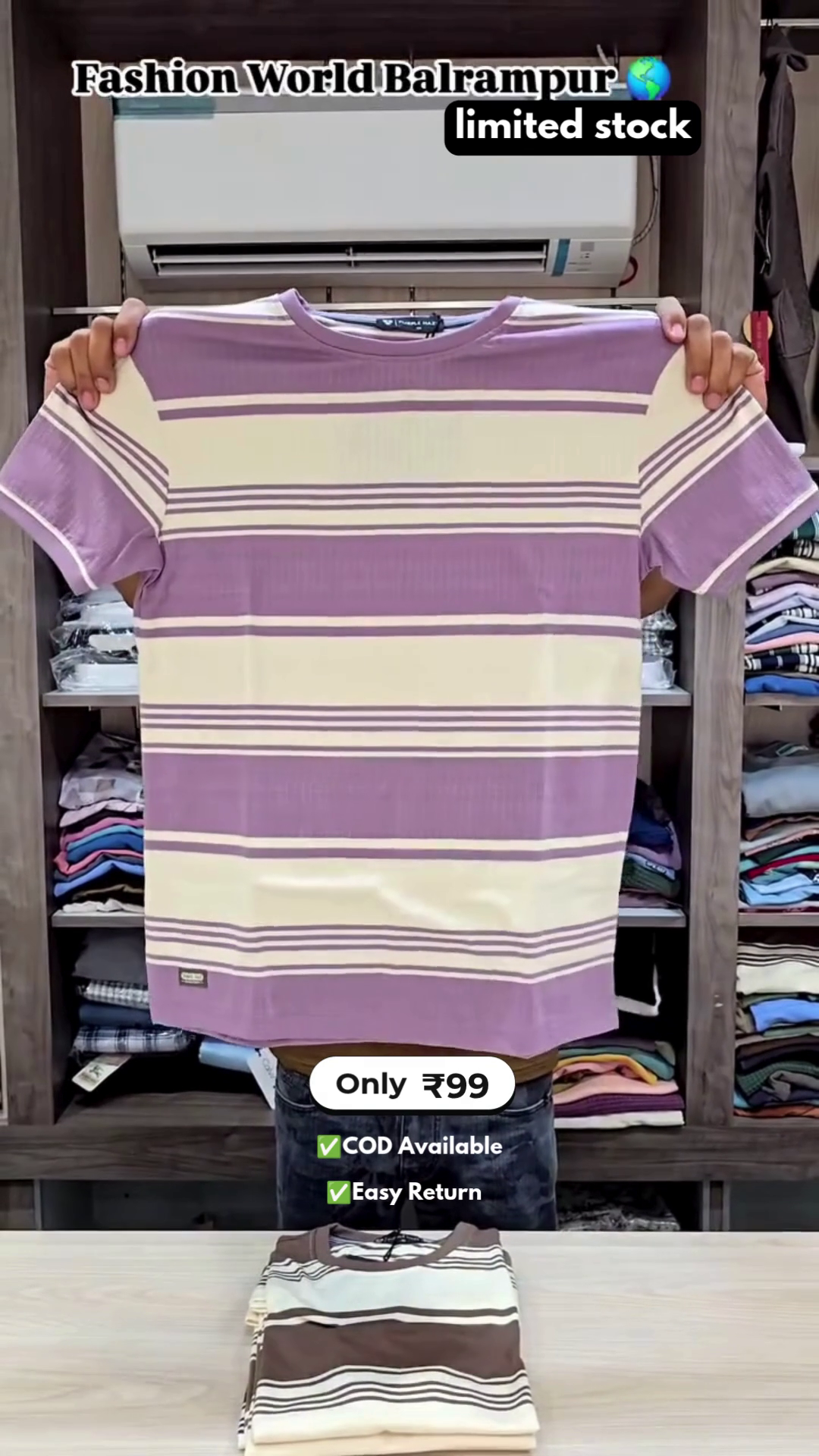 Men's Striped Half Sleeve T-Shirt - Image 6