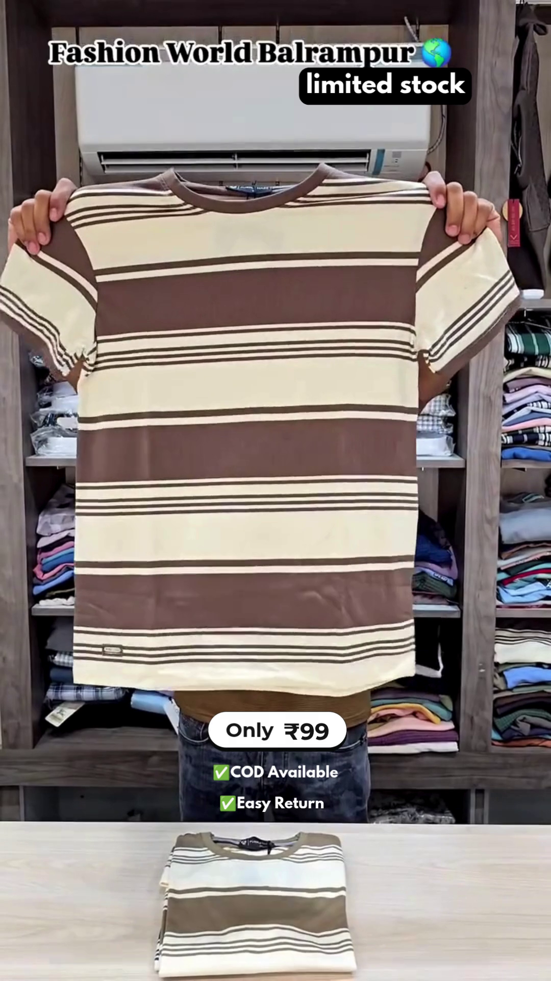 Men's Striped Half Sleeve T-Shirt - Image 5