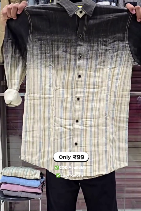 Men's Linen Full Sleeve Shirt