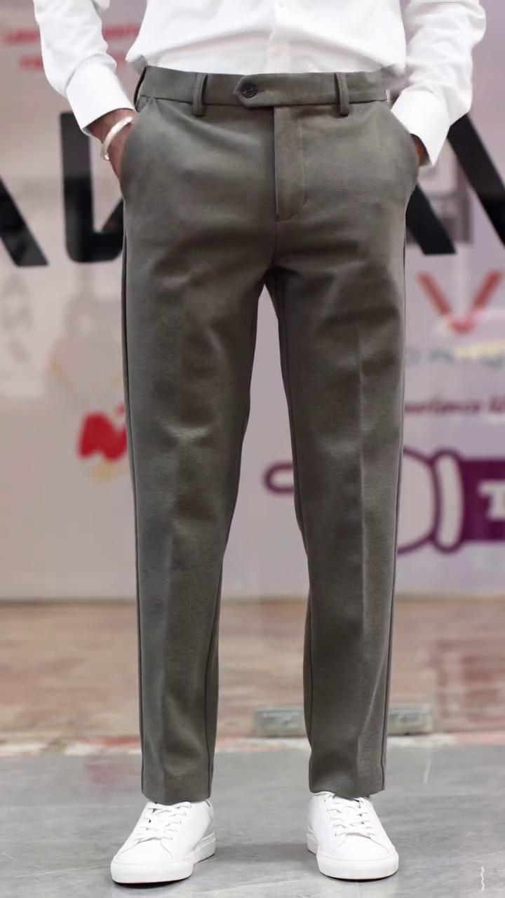 Men Slim Fit Everyday Smart Wear Comfort Stretch Formal Trouser - Image 8