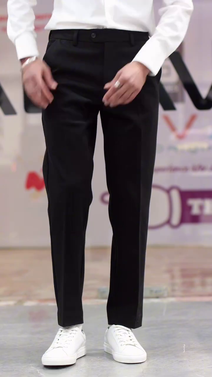 Men Slim Fit Everyday Smart Wear Comfort Stretch Formal Trouser - Image 5