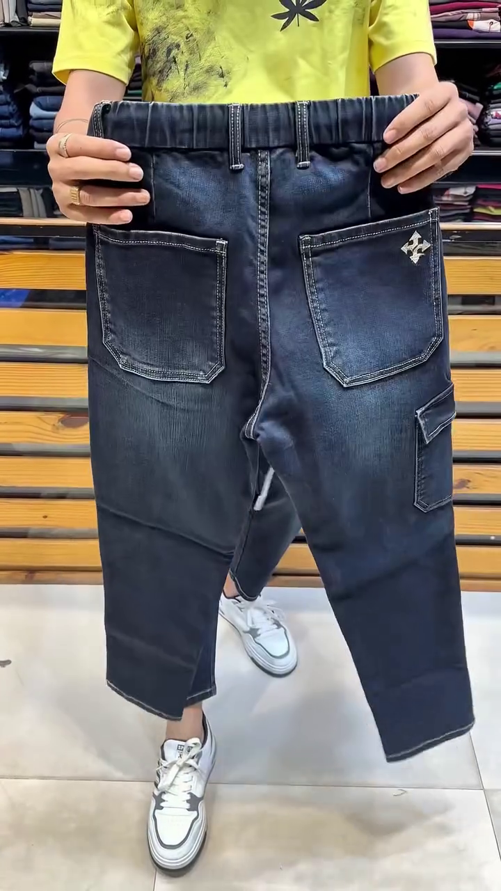 Joggers Pants for Men Denim Overalls Sports Harness Feet Harlan Casual Trousers - Image 5