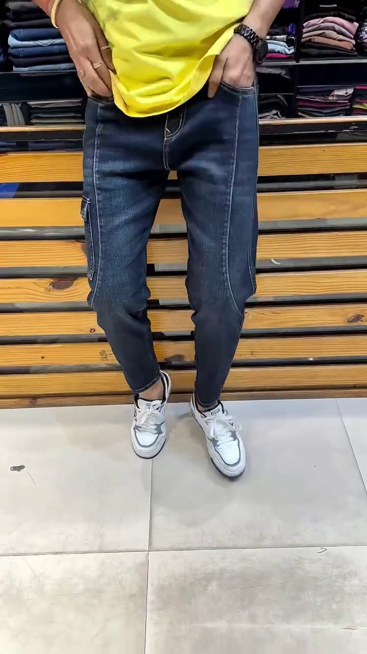 Joggers Pants for Men Denim Overalls Sports Harness Feet Harlan Casual Trousers - Image 4