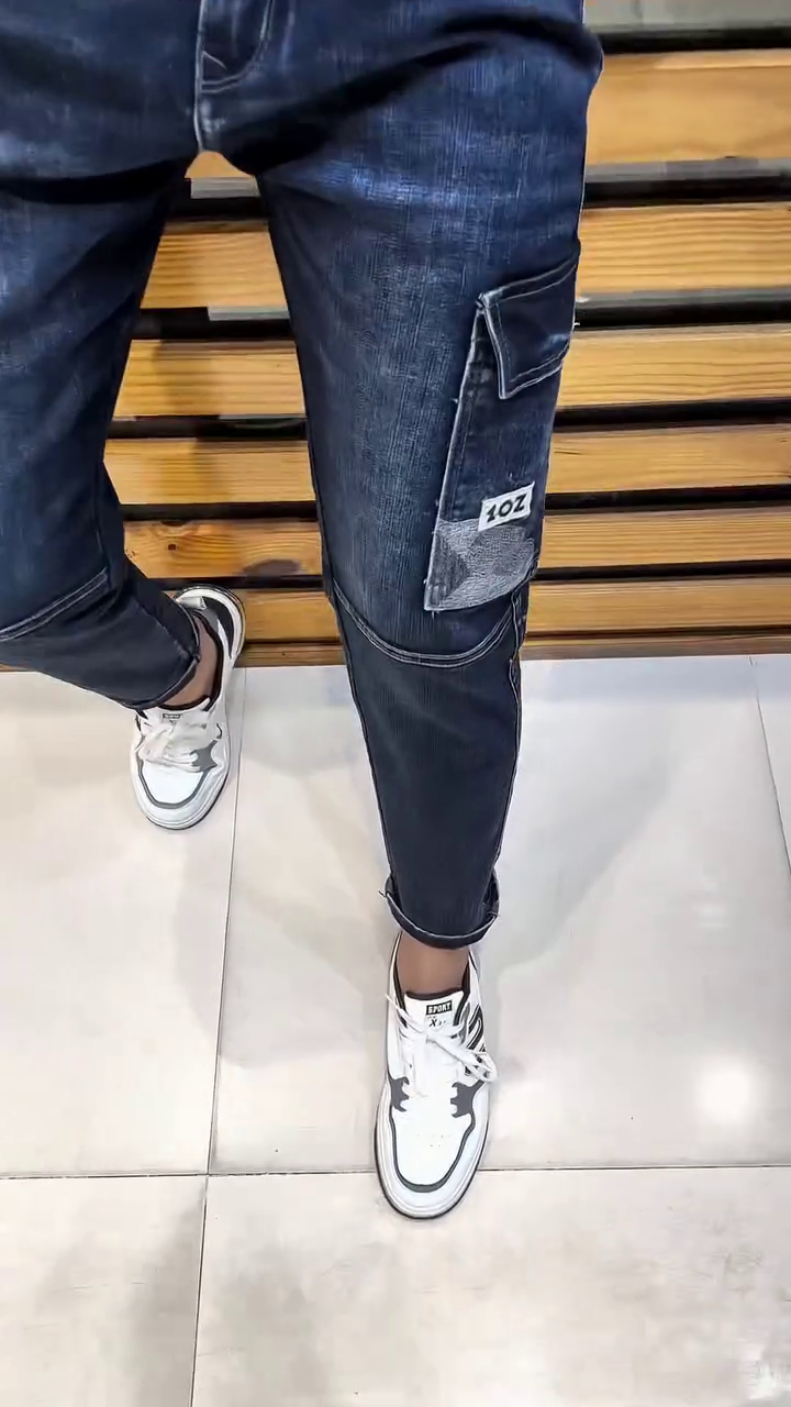 New Cargo Fashion Men Jeans - Image 4