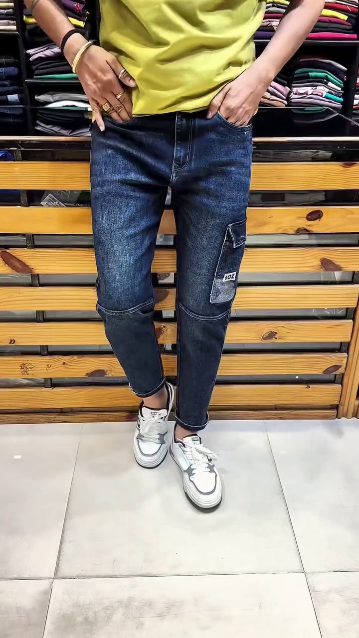 New Cargo Fashion Men Jeans - Image 2